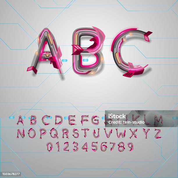 Descriptive Lettering Technology Examples Alphabet Decorative Typographic Typography Lettering Abc Collection ...