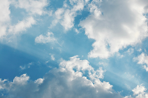 blue sky with clouds