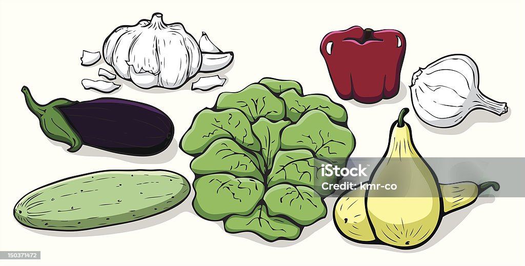 野菜 - アブラナ科のロイヤリティフリーベクトルアート