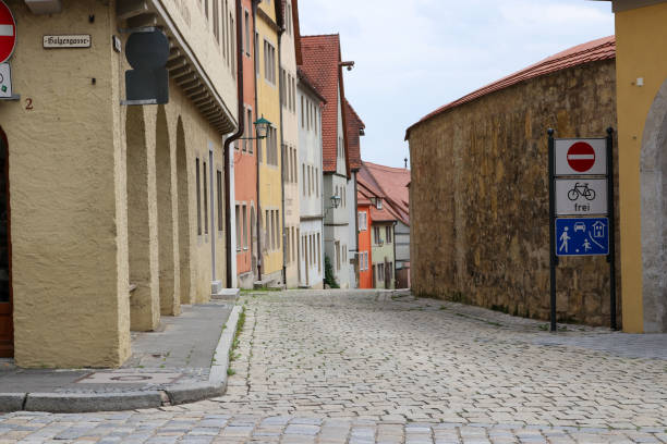 istock Cobblestone street Rothenburg Germany 1503718295
