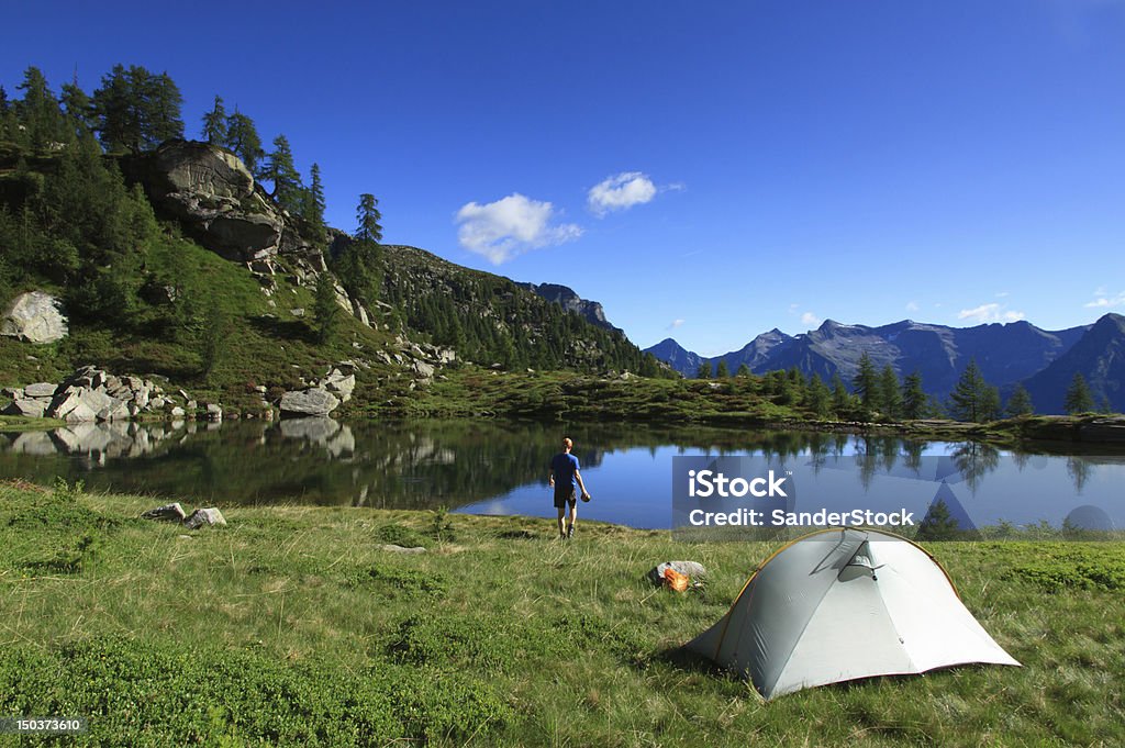 campsite de Ticino - Royalty-free Europa - Locais geográficos Foto de stock