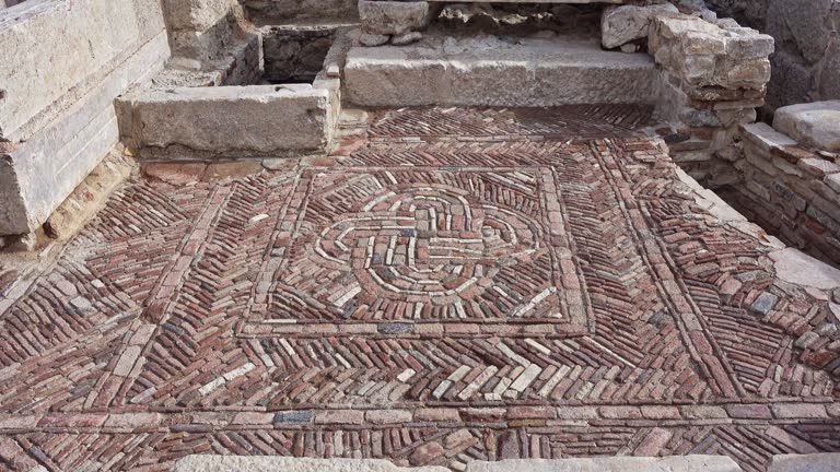 Tiled floors of the ancient city of Kibyra