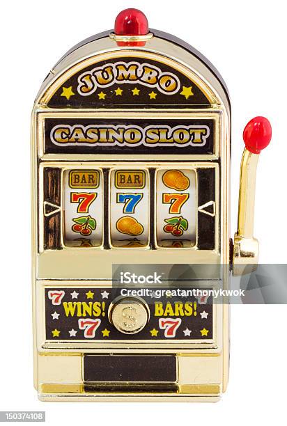 A Single Slot Machine Standing Upright With 3 Sevens Stock Photo - Download Image Now