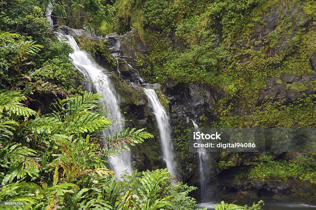 De Waikani, Maui, havaí - Royalty-free Cascata Foto de stock