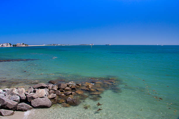 French Seafront stock photo