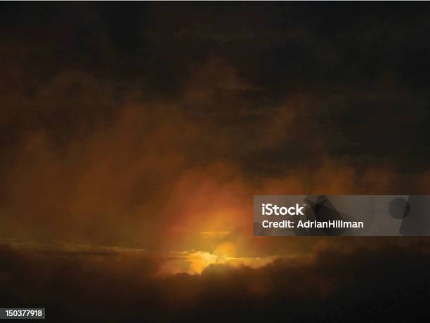 Dawn Nuvens - Arte vetorial de stock e mais imagens de Céu dramático - Céu dramático, Escuro, Estupefação