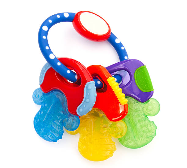 Trottoir strijd Nauwgezet Teething Ring Stock Photo - Download Image Now - Teething Toy, Cut Out,  Blue - iStock