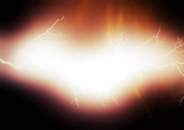 istock 3d illustration of red lightning shining in the night sky 1503807997