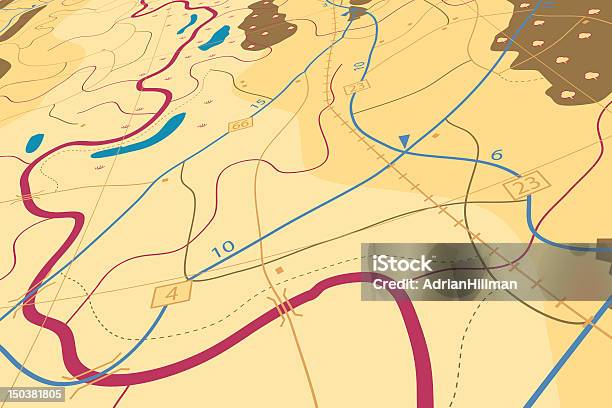 Mapa Mundo Rural - Arte vetorial de stock e mais imagens de Amarelo - Amarelo, Cartografia, Cena Rural