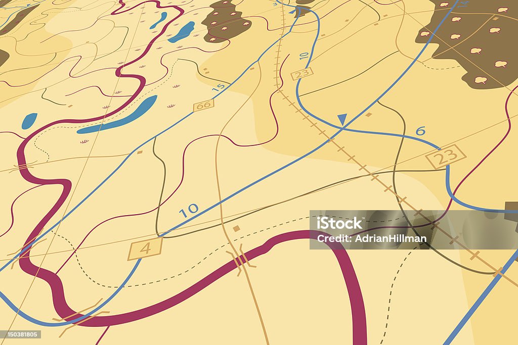 Map Country Side Countryside Map Stock Illustration - Download Image Now - Cartography ...