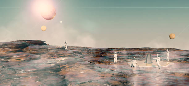 istock An astronaut walks on the star surface new planet Exploration of the future space base Space exploration mission and the Red Planet colony on Mars 3D rendering 1503872095