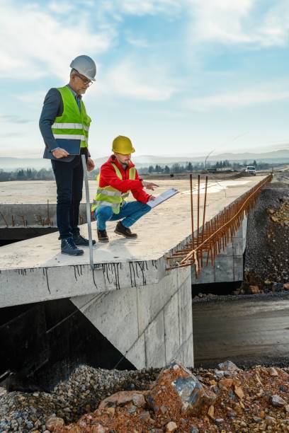 istock Engineer and investor on a road construction site 1503879039