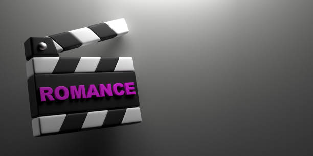 istock Romance written on movie clapper board. 1503900456