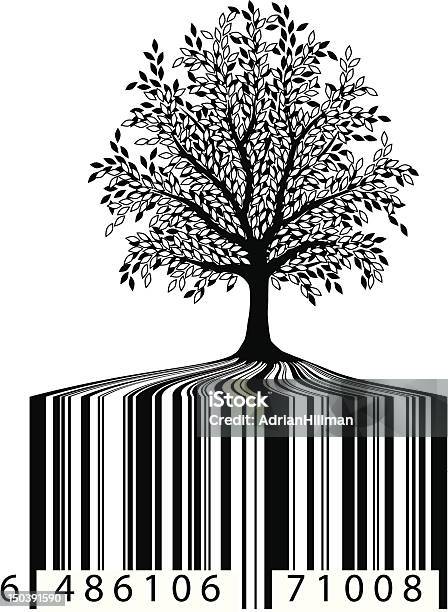 Природа Для Продажи — стоковая векторная графика и другие изображения на тему Штриховой код - Штриховой код, Дерево, Лист