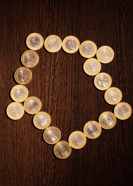 istock Real estate concept, indian rupee coin top view 1503953575