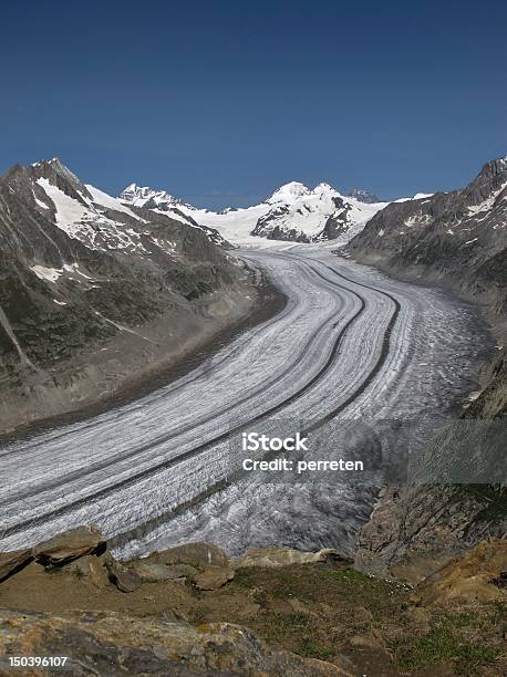 Beeindruckende Aletschgletscher Stockfoto und mehr Bilder von Aletschgletscher - Aletschgletscher, Alpen, Aster