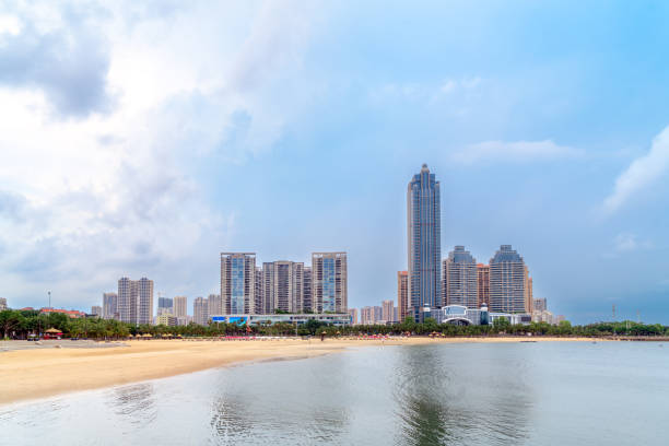 Sea and city view of Zhanjiang, China