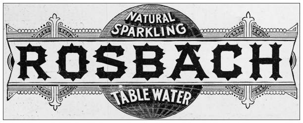 Antique advertisement from British magazine: Sparkling Water