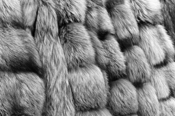 Luxury fur coat very sofly in vintage style