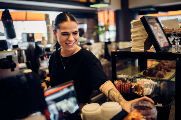 istock Pop in to your local coffee parlor 1504041409