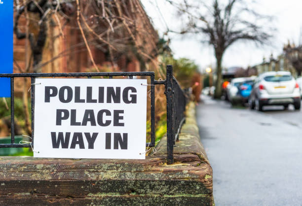 istock Polling Place Way In sign 1504041516