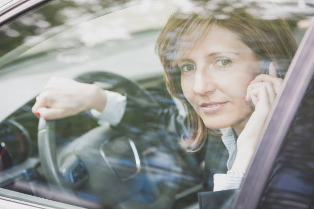 istock Businesswoman in a car 1504064925