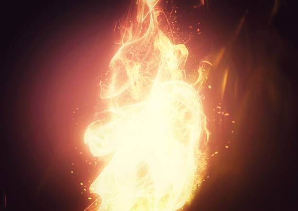 istock 3d illustration of fireball burning in the dark 1504080310