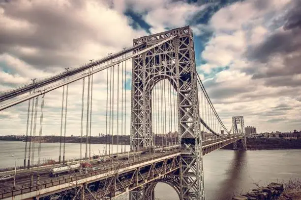 Photo of George Washington Bridge on the Hudson River