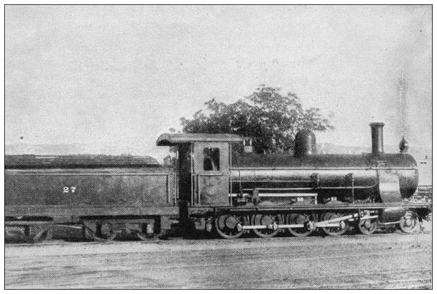 istock Antique image from British magazine: Sudan advance, Train to Wady Halfa 1504133487