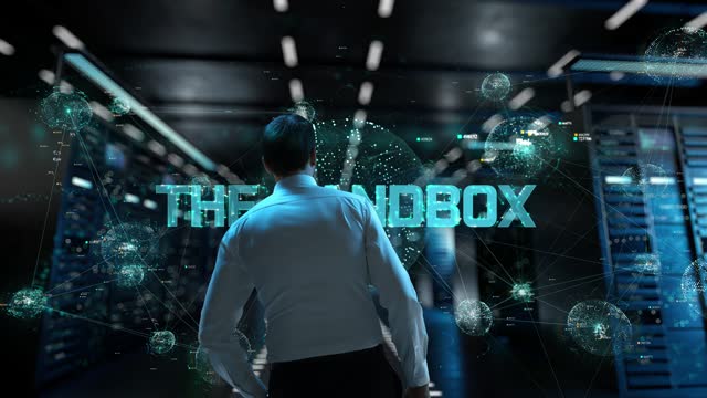 The Sandbox. IT Administrator Activating Modern Data Center Server with Hologram.