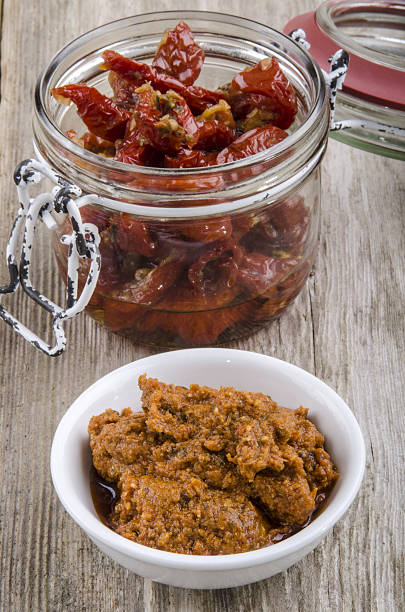 istock sundried tomato pesto in a white bowl 150415034