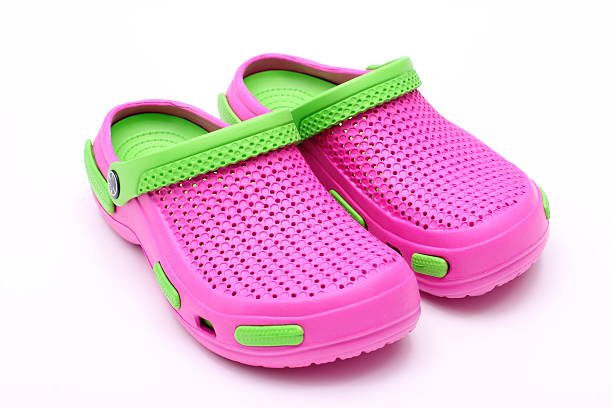 Pink shoes stock photo