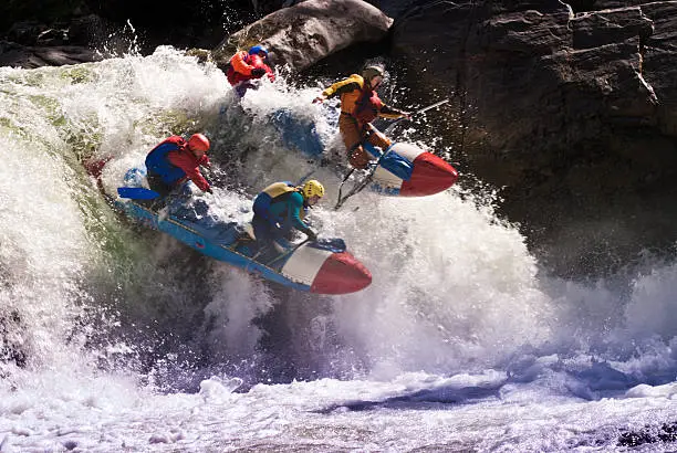 Photo of Rafting on dangerous mountain river