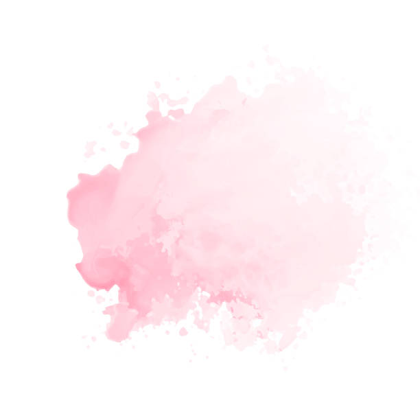 istock Abstract pink watercolor water splash. Vector watercolour texture in rose color 1504155940