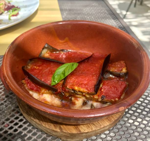 Amazing eggplant parmigiana.