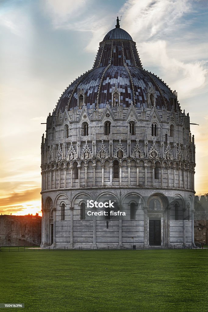 Baptistry of Pisa, Tuscany, Italy Alabaster Stock Photo