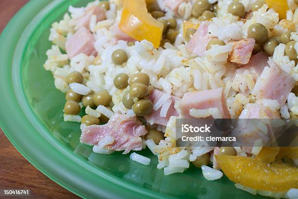 Curryaroma Reis Mit Schinken Erbsen Und Pfeffer Stockfoto und mehr Bilder von Asiatische Kultur - Asiatische Kultur, Basmati-Reis, Chinesische Kultur