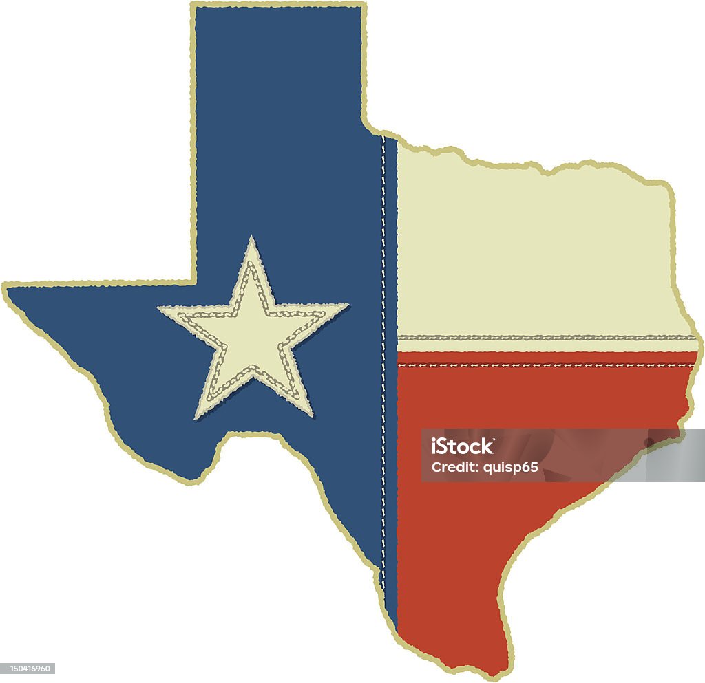 Texas State Flag Texas State Flag in Texas Shape Texas State Flag stock vector