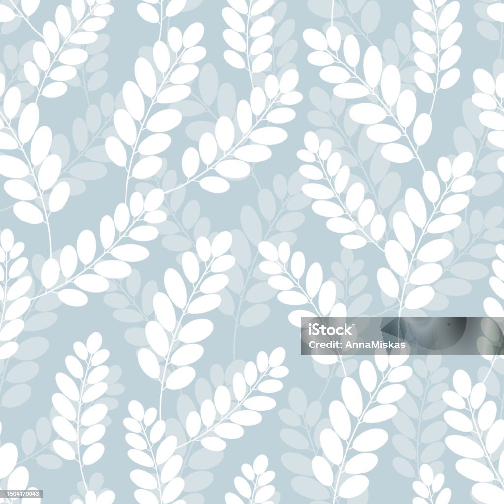 Twigs Pattern Seamless Floral Pattern With Twigs Stock Illustration - Download Image ...