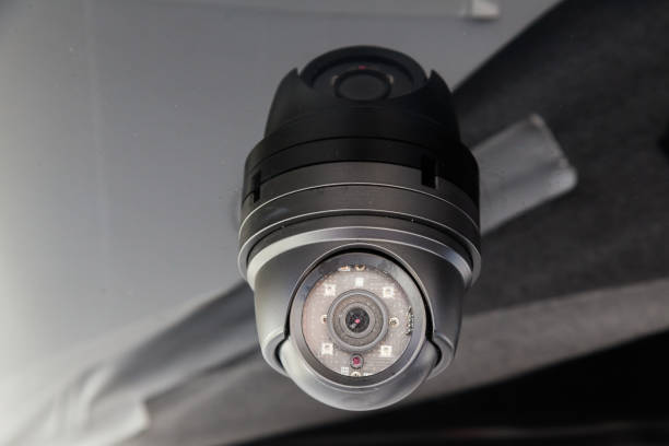 istock Security camera on the hull of an expensive motor yacht. 1504170377