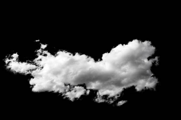 istock white fluffy clouds isolated on a black background, clipart 1504177001