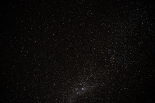 Milky way with millions of stars on a dark night in the Kalahari desert