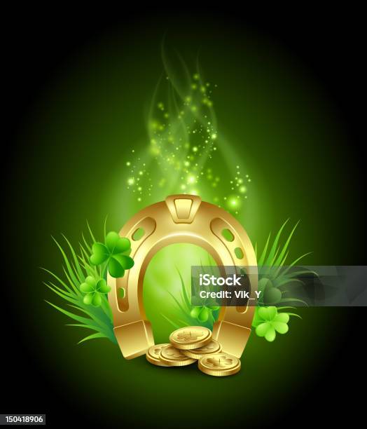 St Patricks Day Design Element Stock Illustration - Download Image Now - Abstract, Backgrounds, Border - Frame