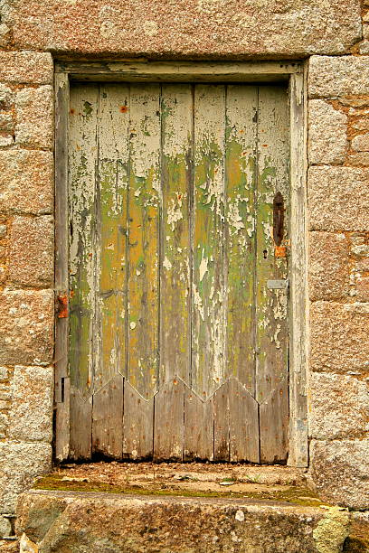 Grunge door stock photo