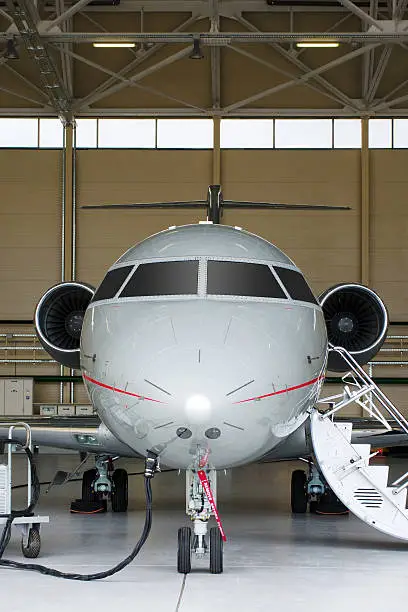 photo of Luxury Business Private Jet in hangar