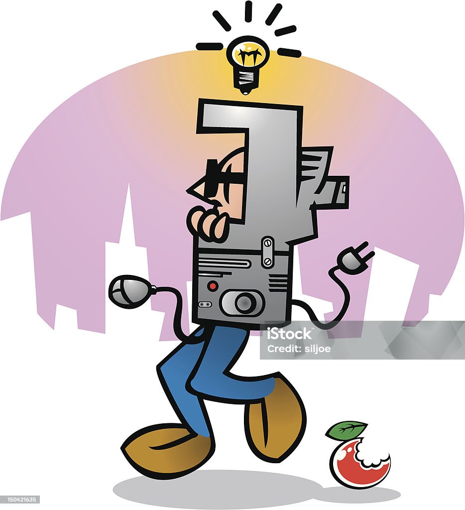 Living Computer Drawings Living Computer Stock Illustration - Download Image Now - Advertisement ...