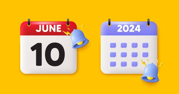 istock 10th day of the month icon. Event schedule date. Calendar date 3d icon. Vector 1504218118