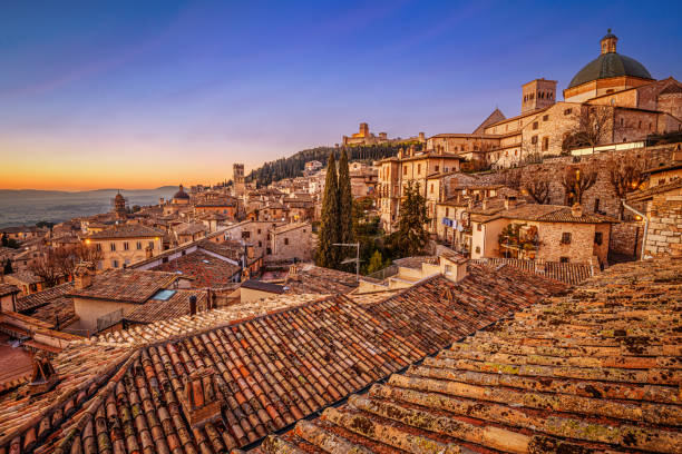 istock Assisi, Italy rooftop hilltop Old Town Rooftops 1504225549