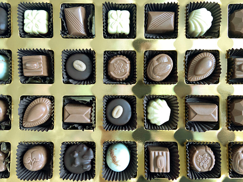 Three bowls with varieties of candies