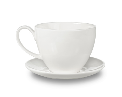 coffee or tea cup isolated on white background ,include clipping path